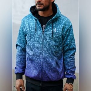 Threyda 12 Point Sherpa Hoodie Size Large